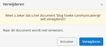Klik op 'Verwijderen'.